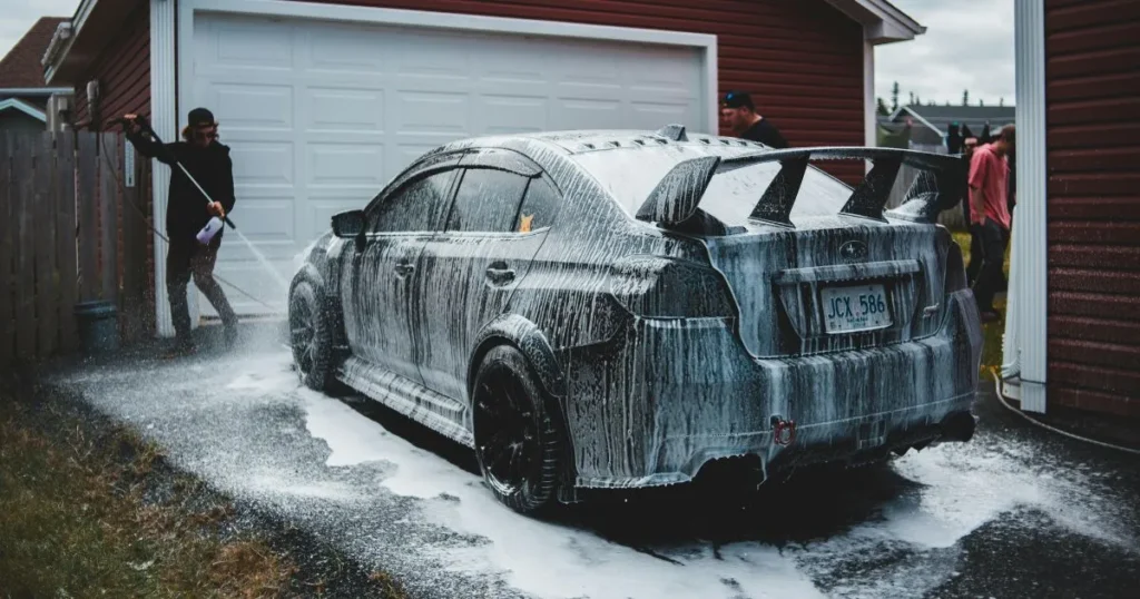 car wash at home