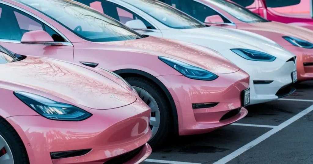 pink telsa