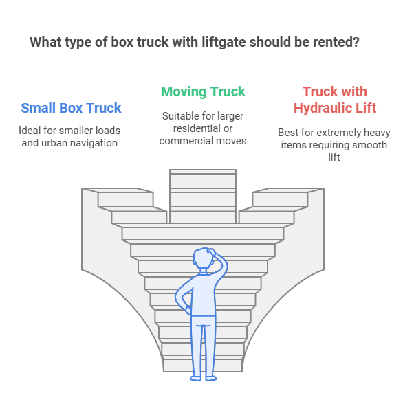 box truck with liftgate rental