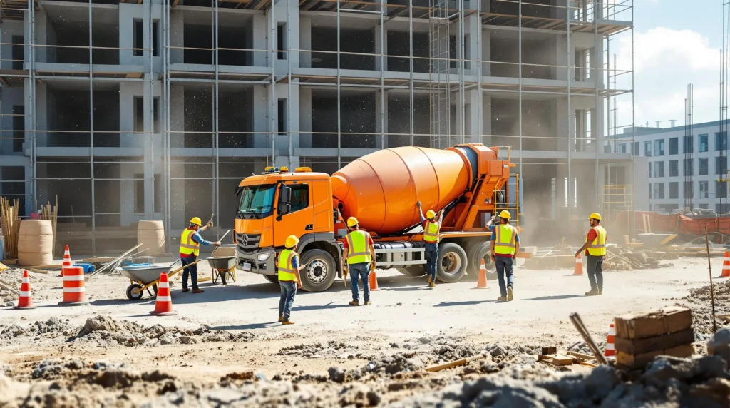 cement mixer trailer