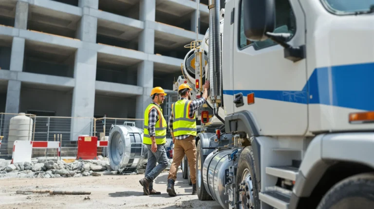 concrete mixer truck