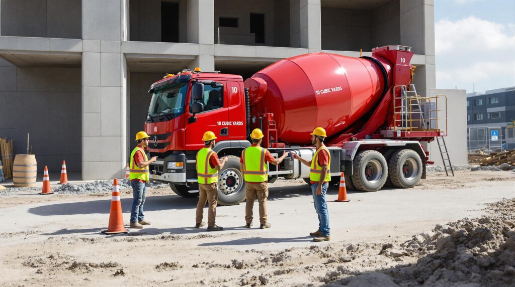 how many yards are in a concrete truck