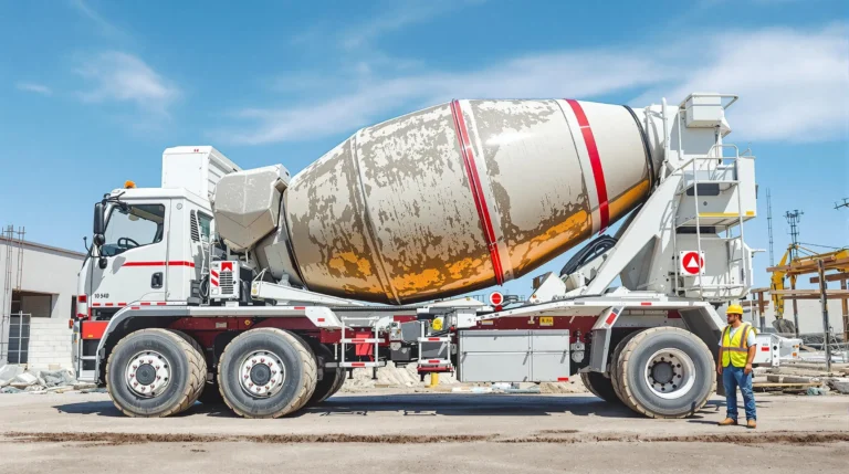 how thick is full load 10 yard concrete truck