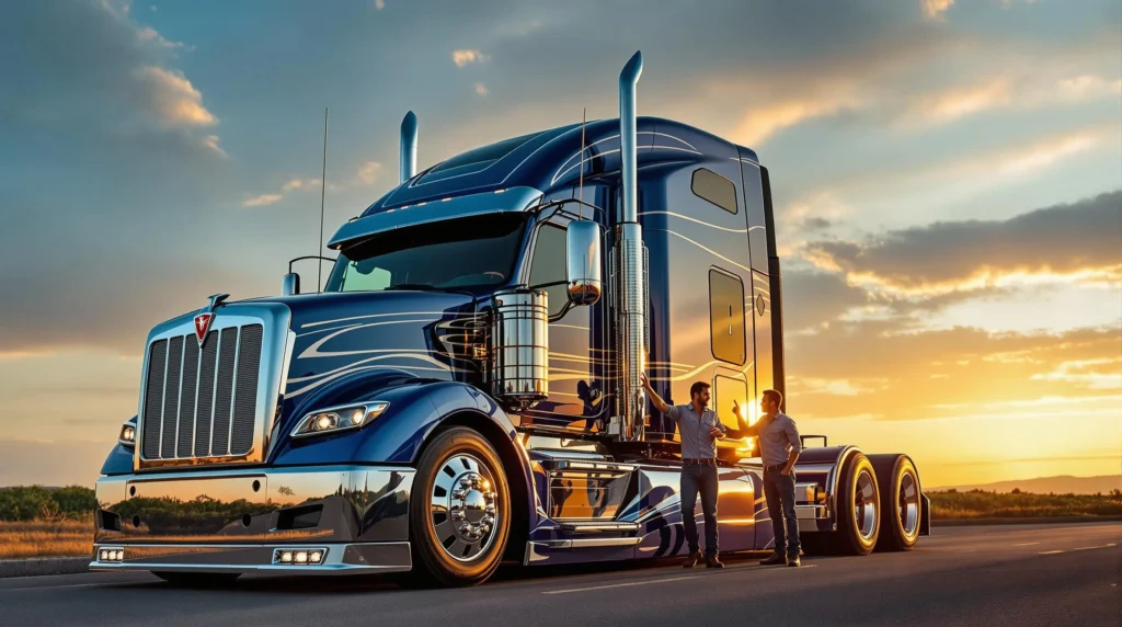 unique truck with sleeper cab