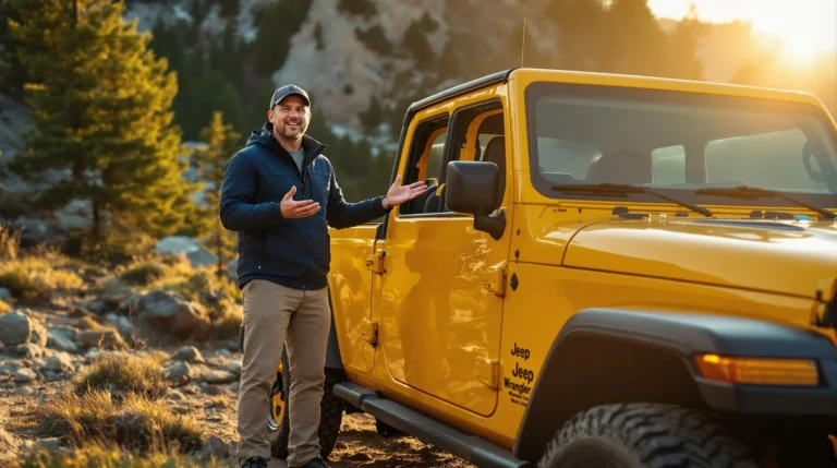 yellow jeep