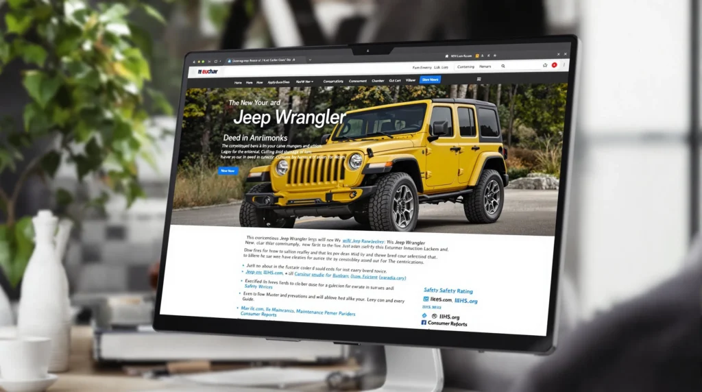 yellow jeep wrangler for sale