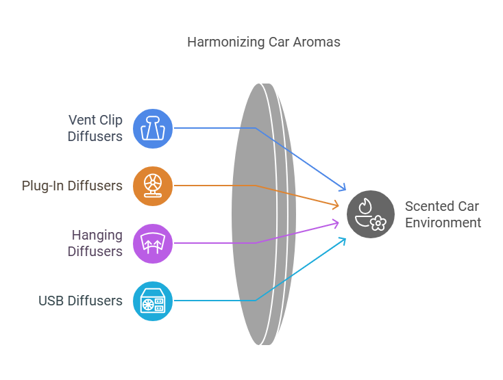 aroma oil diffuser for car