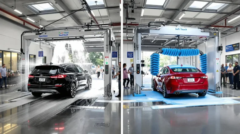 touch free vs soft touch car wash