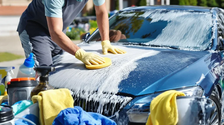 how to use wax wash to clean car