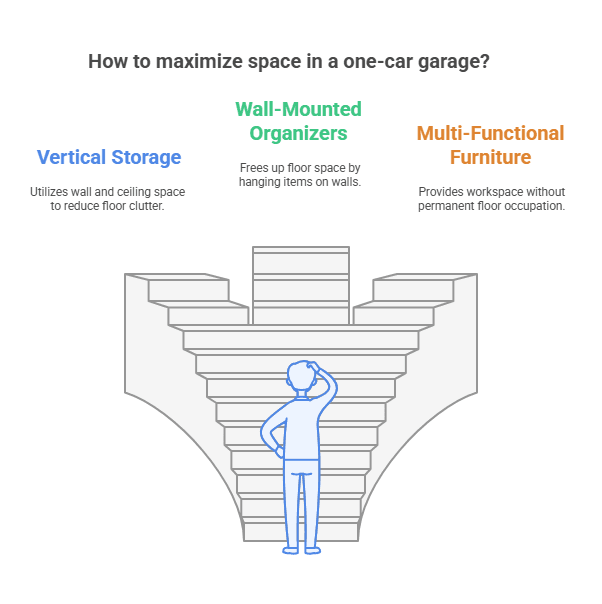 one car two story garage plans