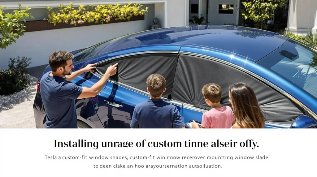 tesla model y rear window shade