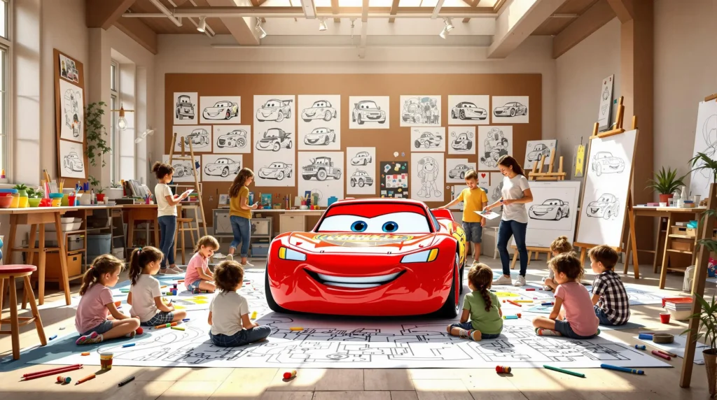 cars lightning mcqueen coloring pages